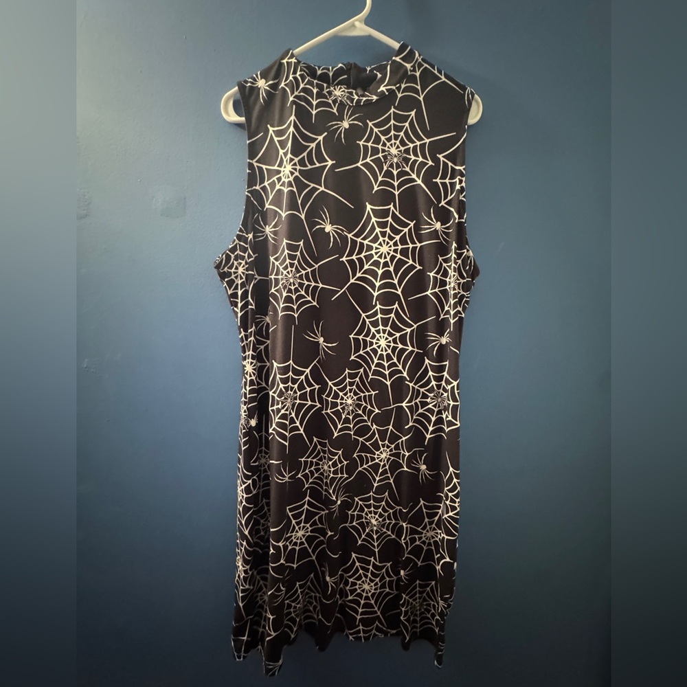 Goth Inspired Spider Web Dress